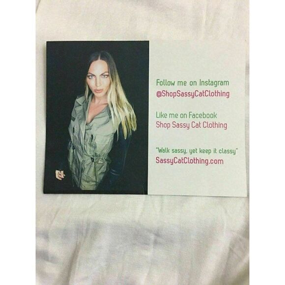 Caleigh Clover Womens Solid White Long Sleeve Top - Picture 7 of 7